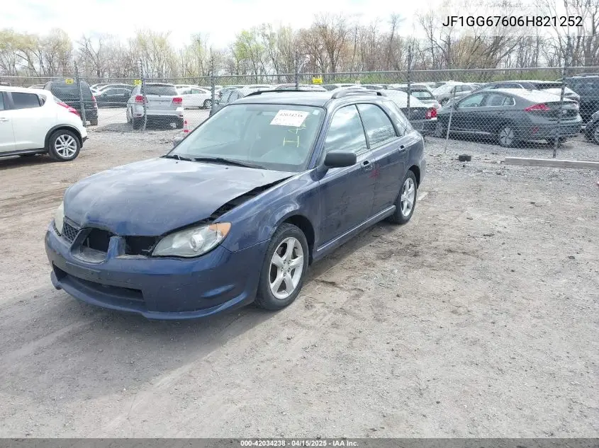 2006 Subaru Impreza 2.5I VIN: JF1GG67606H821252 Lot: 42034238