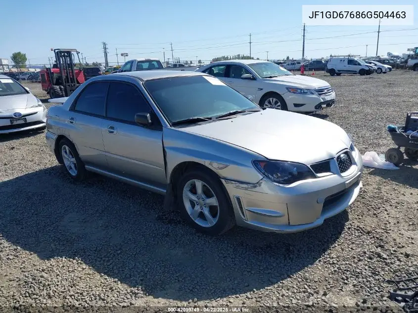 2006 Subaru Impreza 2.5I VIN: JF1GD67686G504463 Lot: 42099749