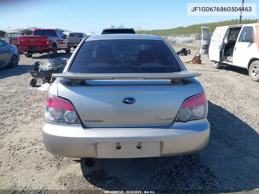 2006 Subaru Impreza 2.5I VIN: JF1GD67686G504463 Lot: 42099749
