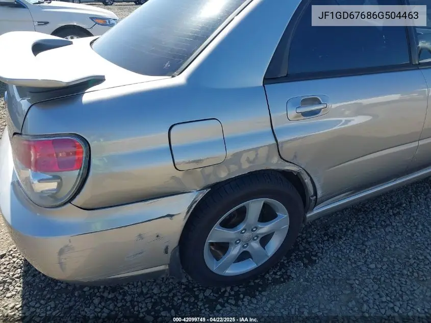 2006 Subaru Impreza 2.5I VIN: JF1GD67686G504463 Lot: 42099749