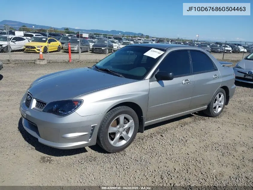 2006 Subaru Impreza 2.5I VIN: JF1GD67686G504463 Lot: 42099749