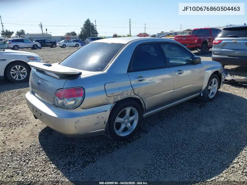2006 Subaru Impreza 2.5I VIN: JF1GD67686G504463 Lot: 42099749