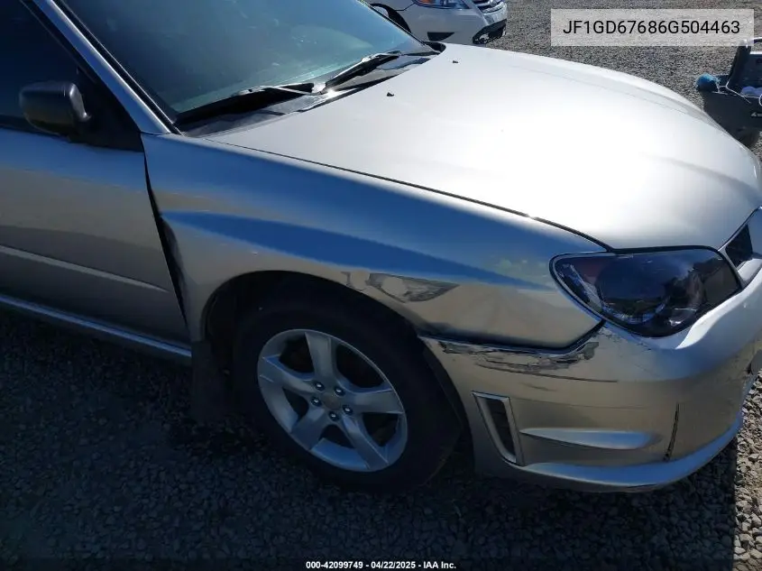 2006 Subaru Impreza 2.5I VIN: JF1GD67686G504463 Lot: 42099749