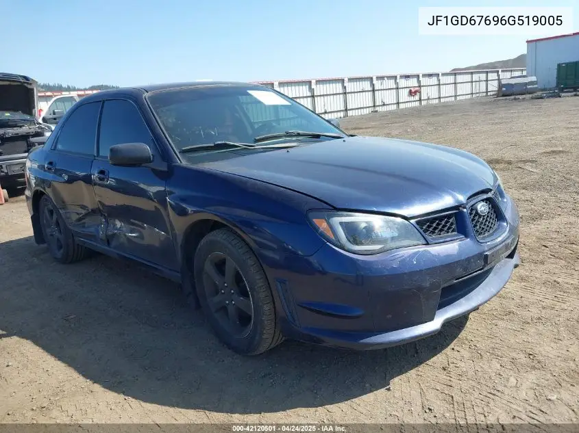 2006 Subaru Impreza 2.5I VIN: JF1GD67696G519005 Lot: 42120501