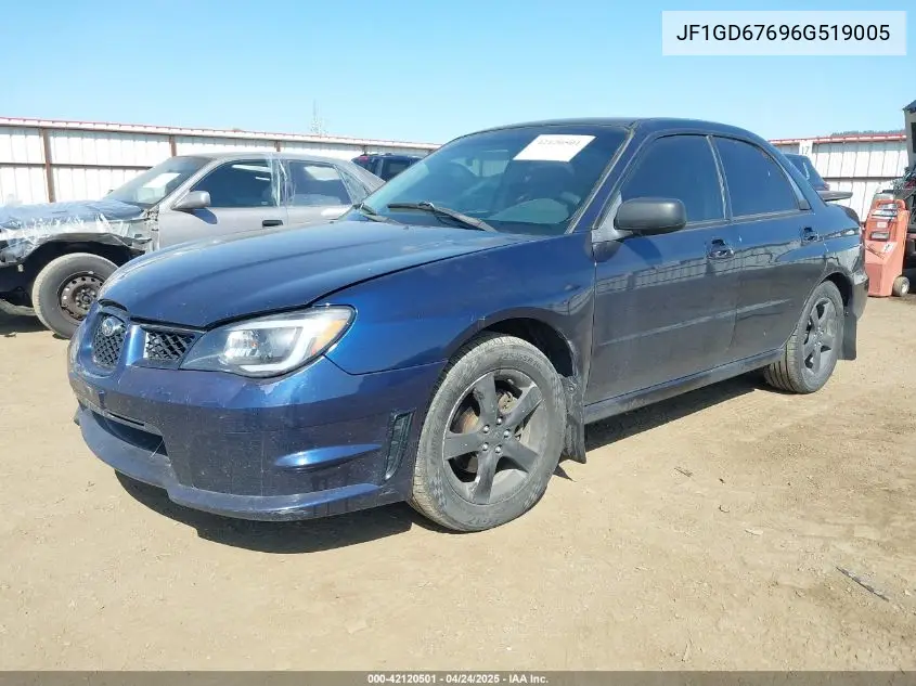 2006 Subaru Impreza 2.5I VIN: JF1GD67696G519005 Lot: 42120501