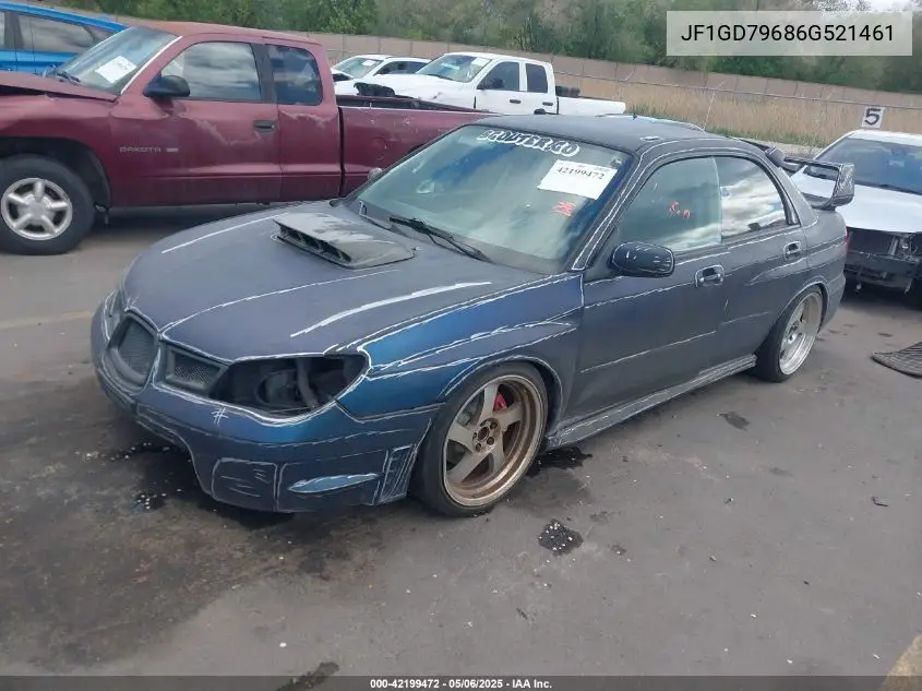 2006 Subaru Impreza Wrx VIN: JF1GD79686G521461 Lot: 42199472