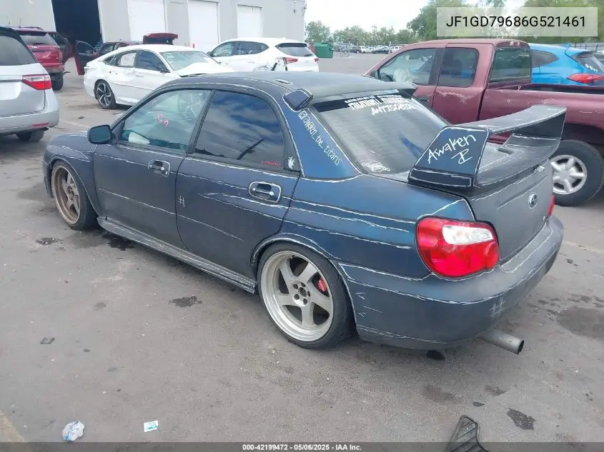 2006 Subaru Impreza Wrx VIN: JF1GD79686G521461 Lot: 42199472