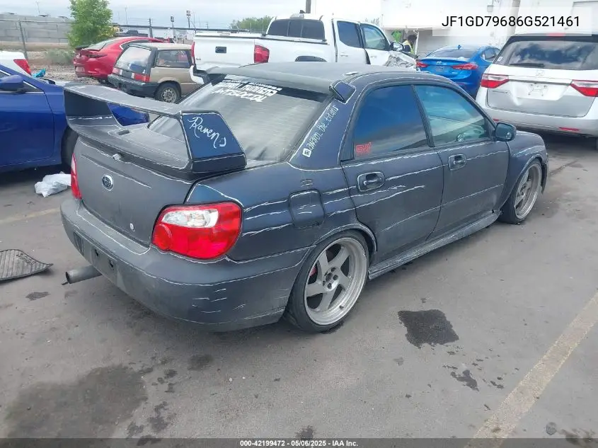 2006 Subaru Impreza Wrx VIN: JF1GD79686G521461 Lot: 42199472