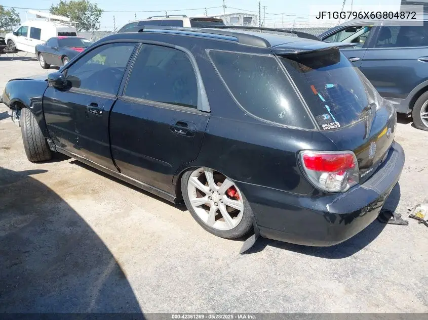 2006 Subaru Impreza Wrx/Wrx Limited VIN: JF1GG796X6G804872 Lot: 42361269