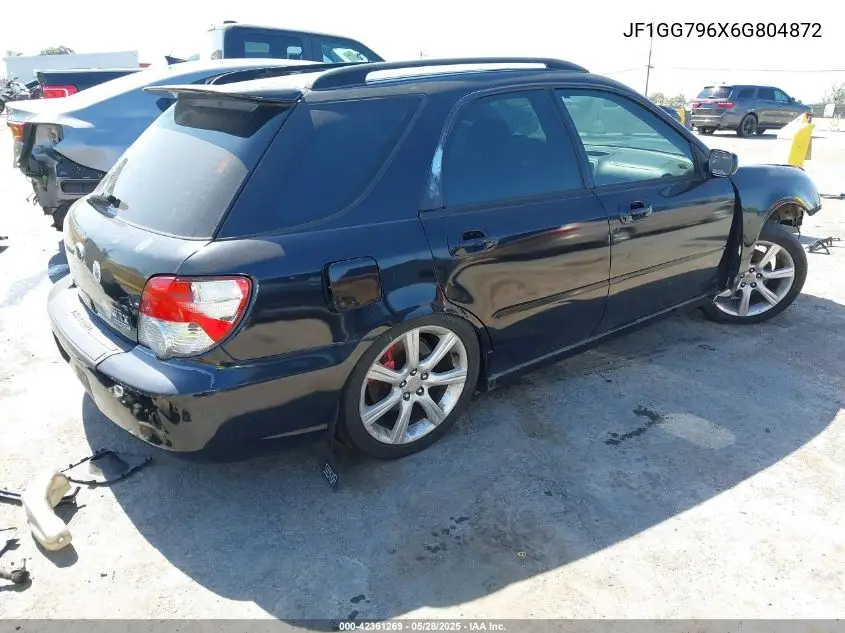 2006 Subaru Impreza Wrx/Wrx Limited VIN: JF1GG796X6G804872 Lot: 42361269