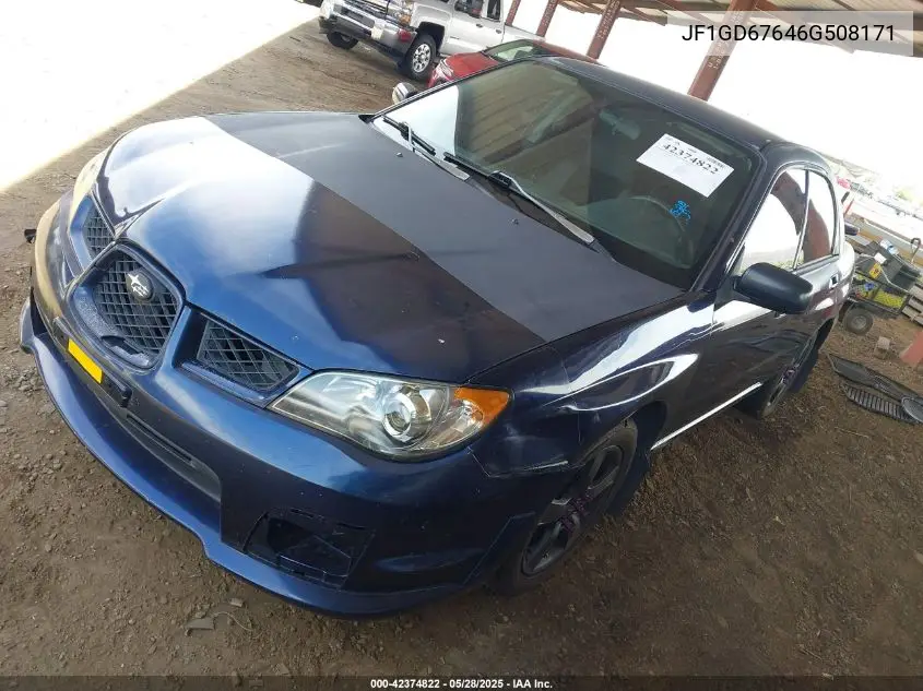 2006 Subaru Impreza 2.5I VIN: JF1GD67646G508171 Lot: 42374822