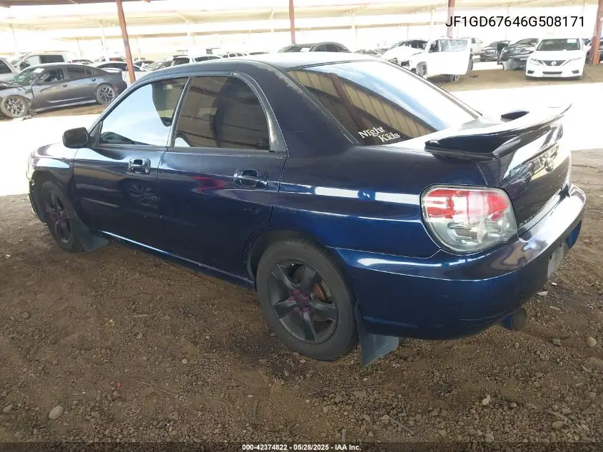 2006 Subaru Impreza 2.5I VIN: JF1GD67646G508171 Lot: 42374822