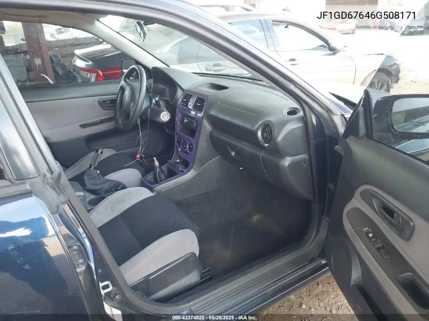 2006 Subaru Impreza 2.5I VIN: JF1GD67646G508171 Lot: 42374822