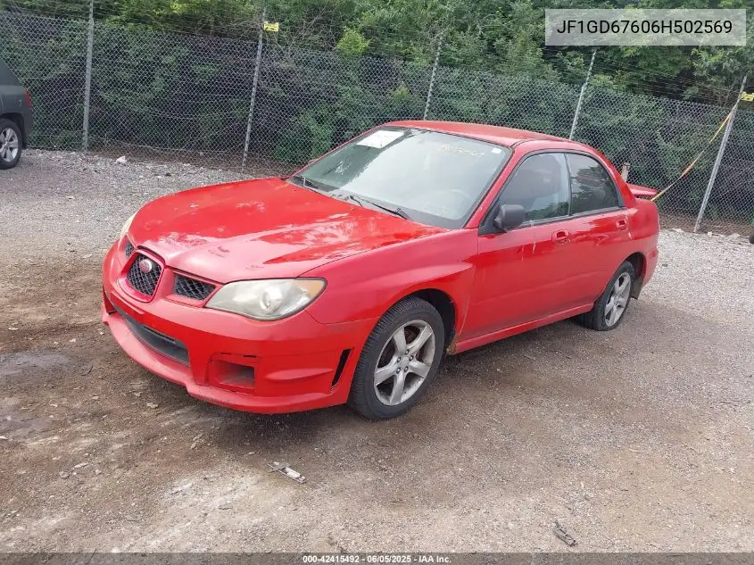 2006 Subaru Impreza 2.5I VIN: JF1GD67606H502569 Lot: 42415492