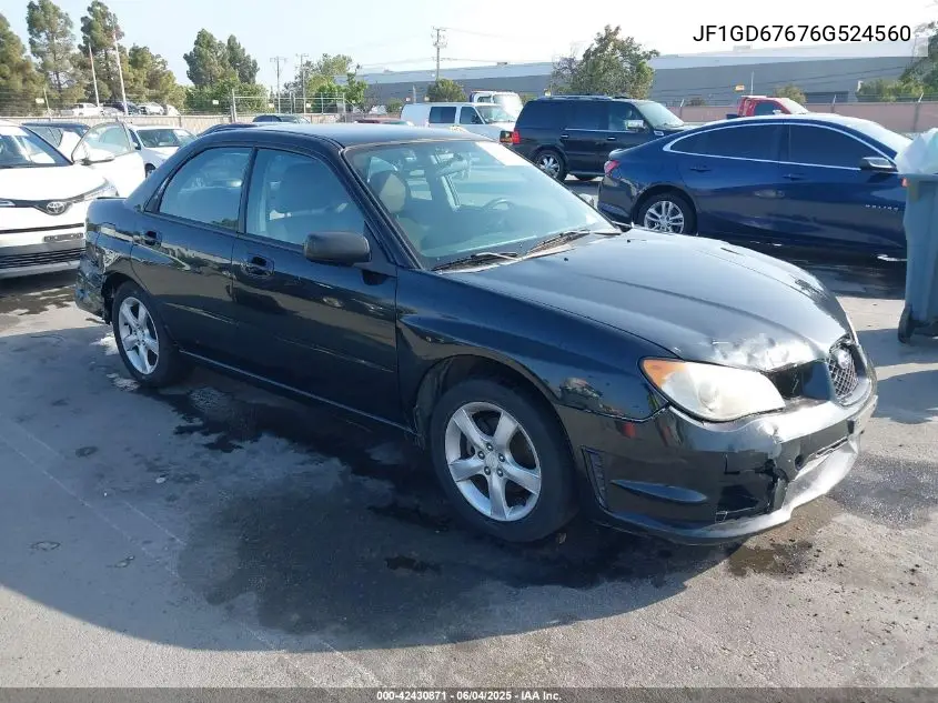 2006 Subaru Impreza 2.5I VIN: JF1GD67676G524560 Lot: 42430871