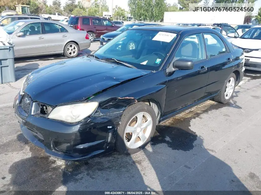 2006 Subaru Impreza 2.5I VIN: JF1GD67676G524560 Lot: 42430871