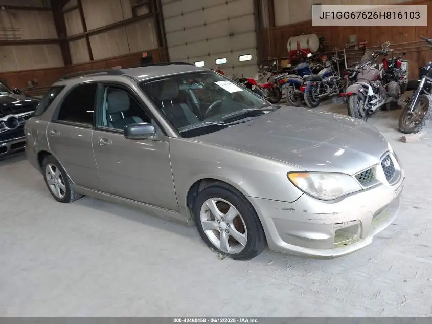2006 Subaru Impreza 2.5I VIN: JF1GG67626H816103 Lot: 42460458