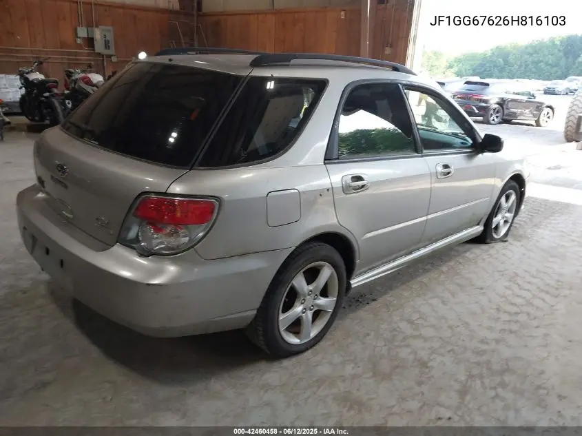 2006 Subaru Impreza 2.5I VIN: JF1GG67626H816103 Lot: 42460458