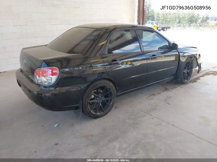 2006 Subaru Impreza Wrx/Wrx Limited/Wrx Tr VIN: JF1GD79636G508956 Lot: 42499336