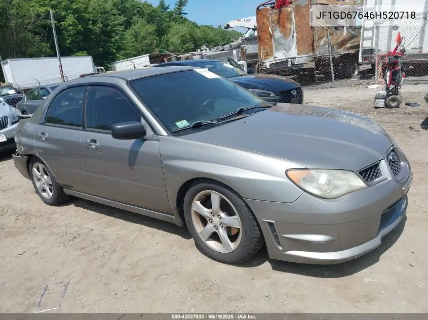 2006 Subaru Impreza 2.5I VIN: JF1GD67646H520718 Lot: 42537933