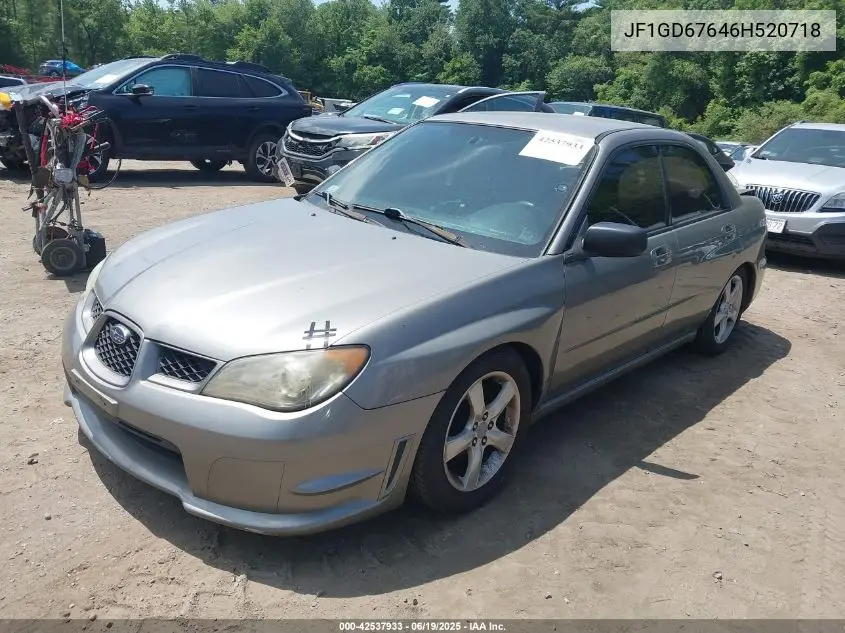 2006 Subaru Impreza 2.5I VIN: JF1GD67646H520718 Lot: 42537933