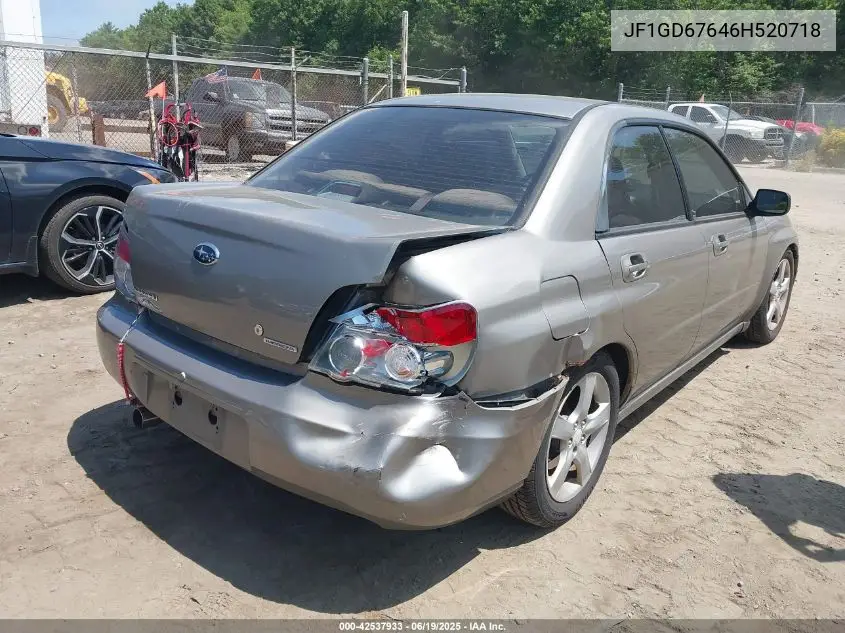 2006 Subaru Impreza 2.5I VIN: JF1GD67646H520718 Lot: 42537933