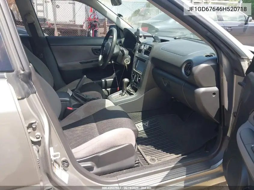 2006 Subaru Impreza 2.5I VIN: JF1GD67646H520718 Lot: 42537933