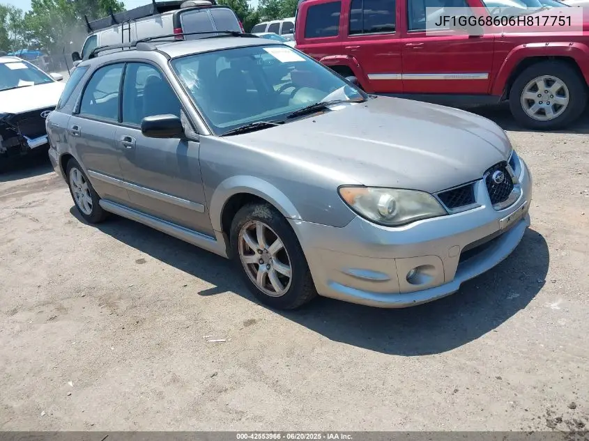 2006 Subaru Impreza Outback Sport VIN: JF1GG68606H817751 Lot: 42553966
