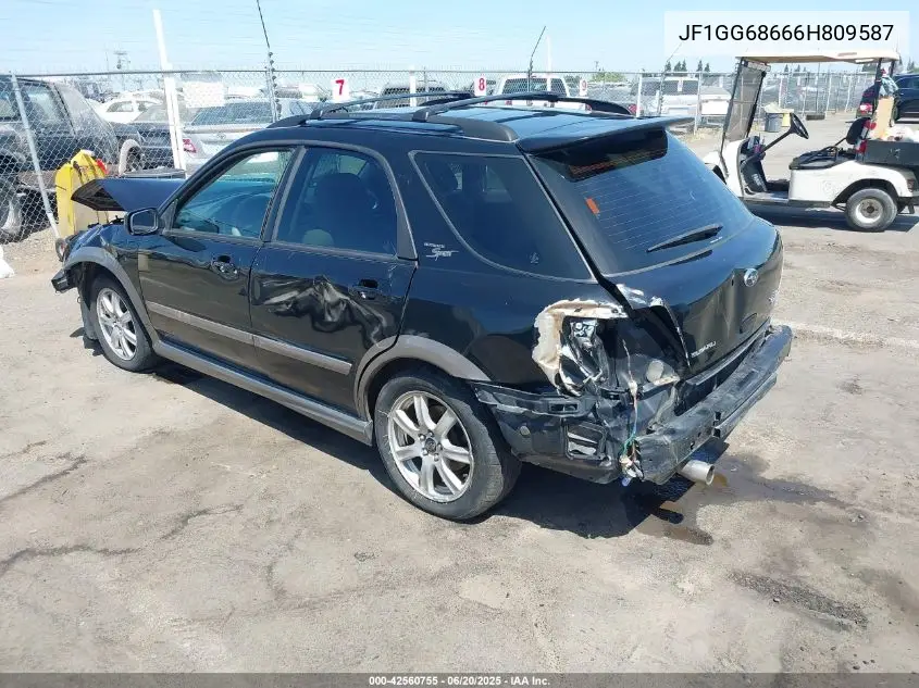 2006 Subaru Impreza Outback Sport VIN: JF1GG68666H809587 Lot: 42560755