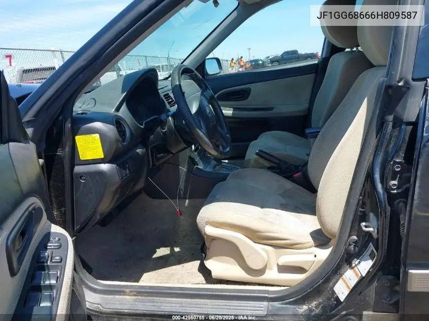 2006 Subaru Impreza Outback Sport VIN: JF1GG68666H809587 Lot: 42560755