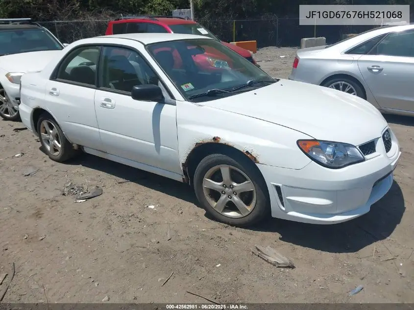 2006 Subaru Impreza 2.5I VIN: JF1GD67676H521068 Lot: 42562981
