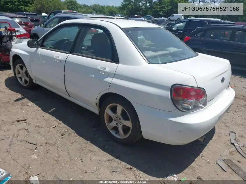2006 Subaru Impreza 2.5I VIN: JF1GD67676H521068 Lot: 42562981