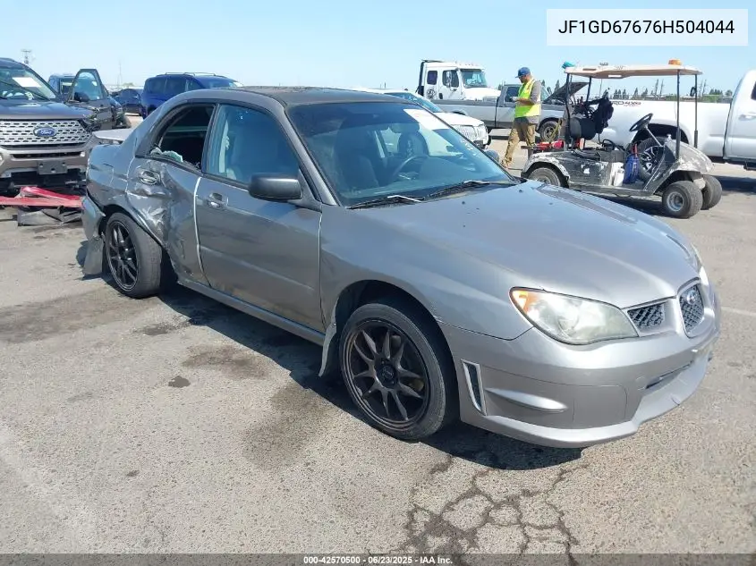 2006 Subaru Impreza 2.5I VIN: JF1GD67676H504044 Lot: 42570500