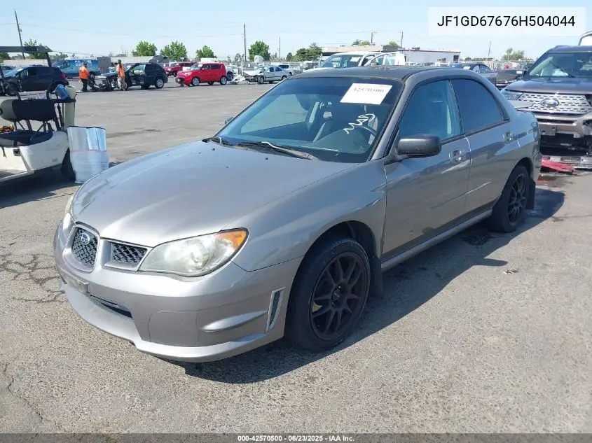 2006 Subaru Impreza 2.5I VIN: JF1GD67676H504044 Lot: 42570500