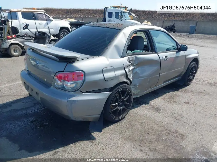 2006 Subaru Impreza 2.5I VIN: JF1GD67676H504044 Lot: 42570500