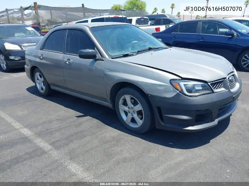 2006 Subaru Impreza 2.5I VIN: JF1GD67616H507070 Lot: 42616106