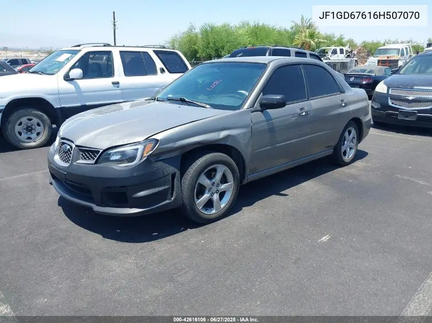 2006 Subaru Impreza 2.5I VIN: JF1GD67616H507070 Lot: 42616106