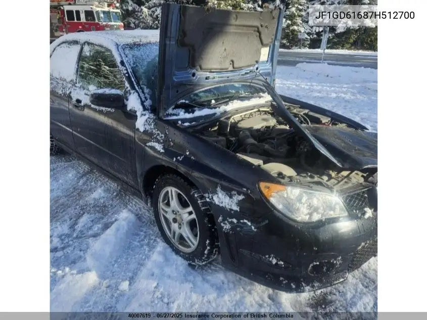 2007 Subaru Impreza 2.5I VIN: JF1GD61687H512700 Lot: 40007619