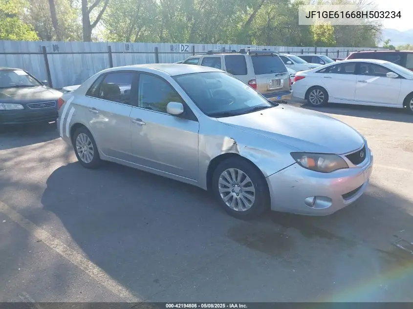 2008 Subaru Impreza 2.5I VIN: JF1GE61668H503234 Lot: 42194806