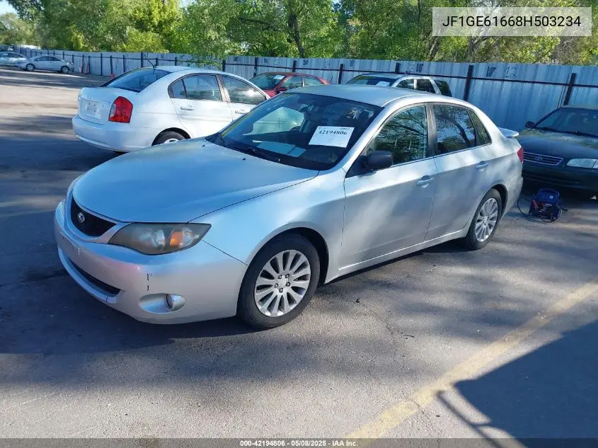 2008 Subaru Impreza 2.5I VIN: JF1GE61668H503234 Lot: 42194806