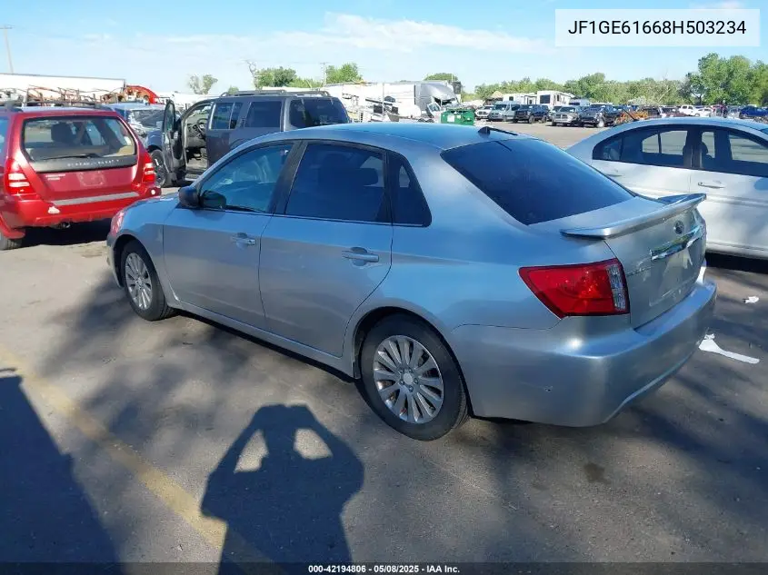 2008 Subaru Impreza 2.5I VIN: JF1GE61668H503234 Lot: 42194806