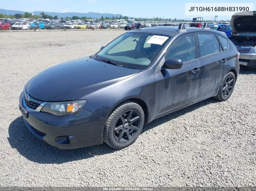 2008 Subaru Impreza 2.5I VIN: JF1GH61688H831990 Lot: 42233061