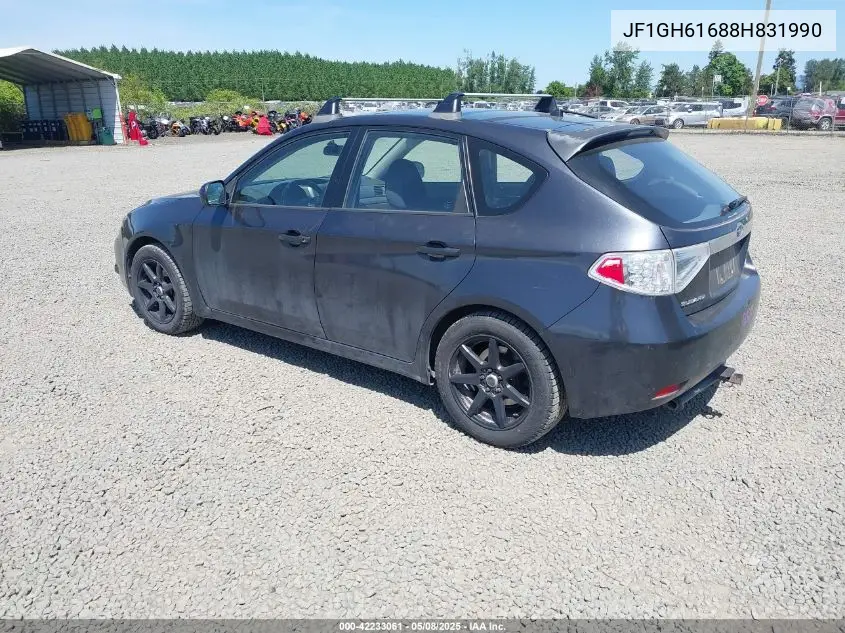 2008 Subaru Impreza 2.5I VIN: JF1GH61688H831990 Lot: 42233061