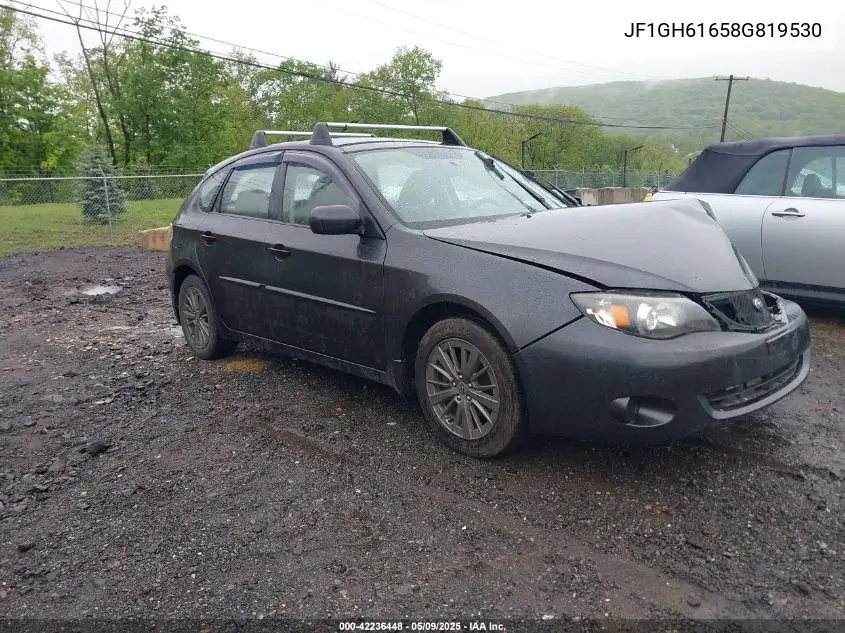 2008 Subaru Impreza 2.5I VIN: JF1GH61658G819530 Lot: 42236448