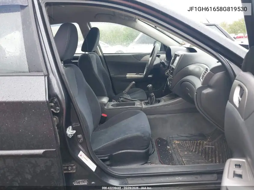 2008 Subaru Impreza 2.5I VIN: JF1GH61658G819530 Lot: 42236448