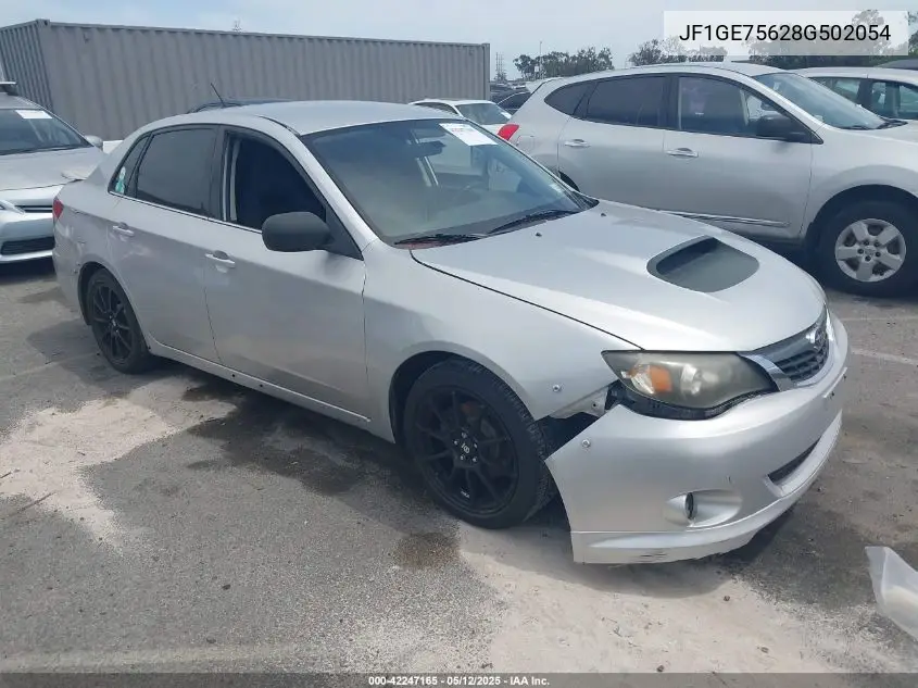 2008 Subaru Impreza Wrx VIN: JF1GE75628G502054 Lot: 42247165