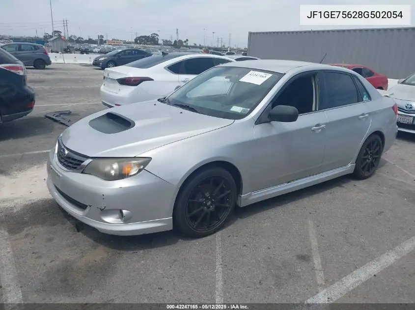2008 Subaru Impreza Wrx VIN: JF1GE75628G502054 Lot: 42247165