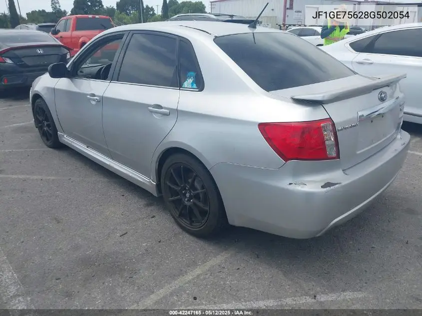 2008 Subaru Impreza Wrx VIN: JF1GE75628G502054 Lot: 42247165