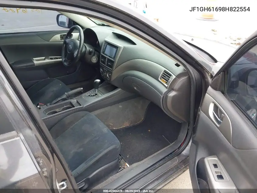 2008 Subaru Impreza 2.5I VIN: JF1GH61698H822554 Lot: 42564226