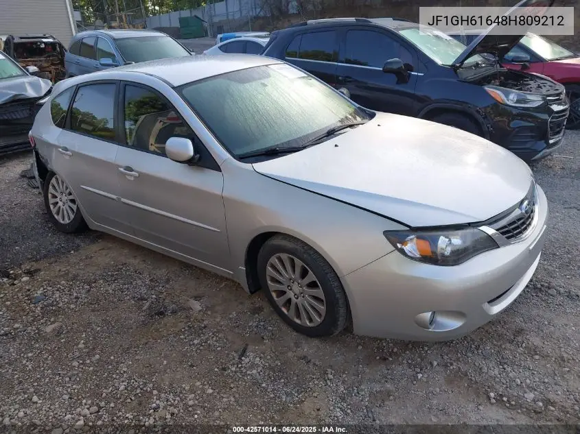 2008 Subaru Impreza 2.5I VIN: JF1GH61648H809212 Lot: 42571014